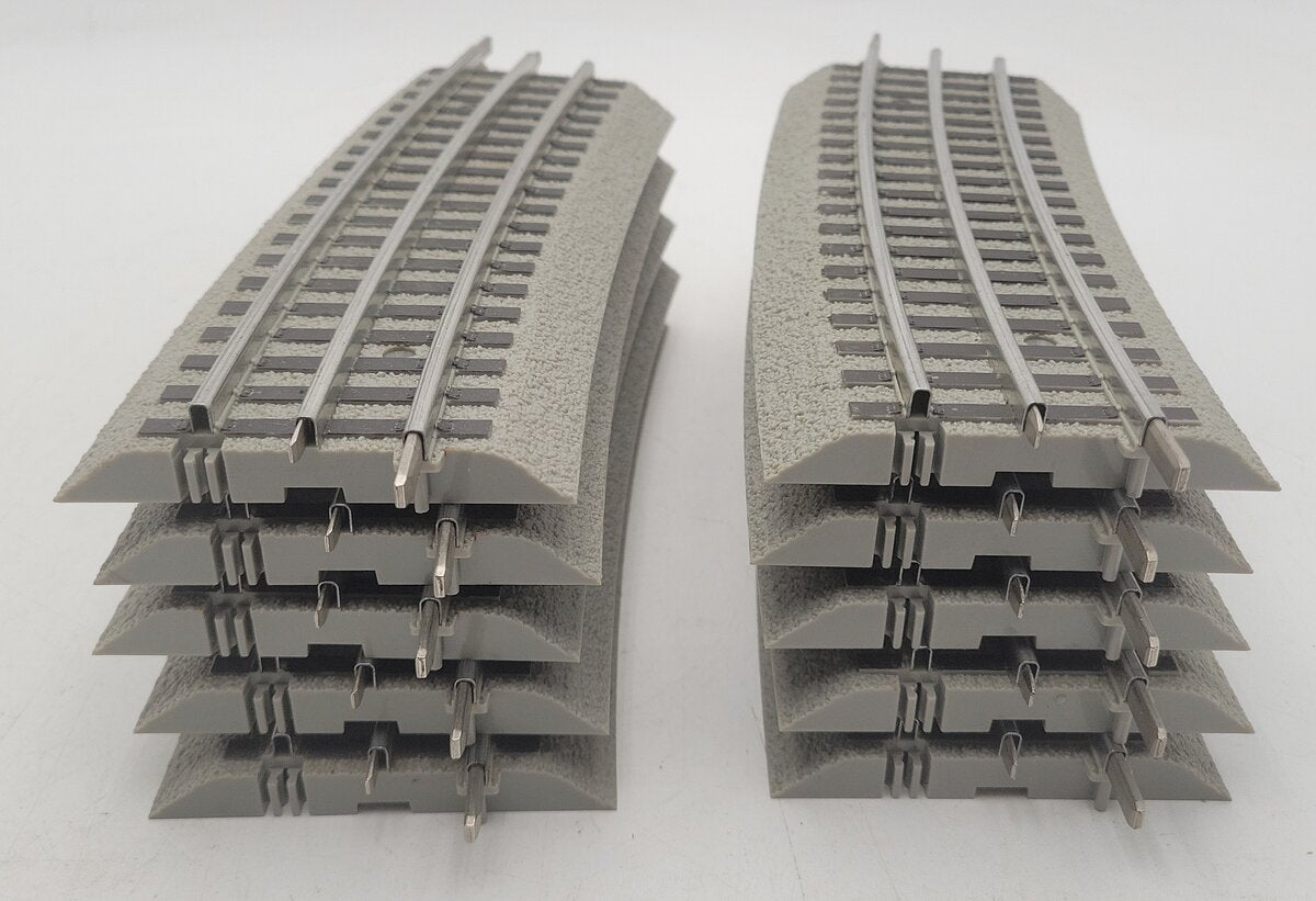 Lionel 6-12061 O Gauge FasTrack O-84 Curve Track Sections (10) EX