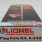 Lionel 6-2320 O / O27 Scale Flag Pole Kit EX/Box