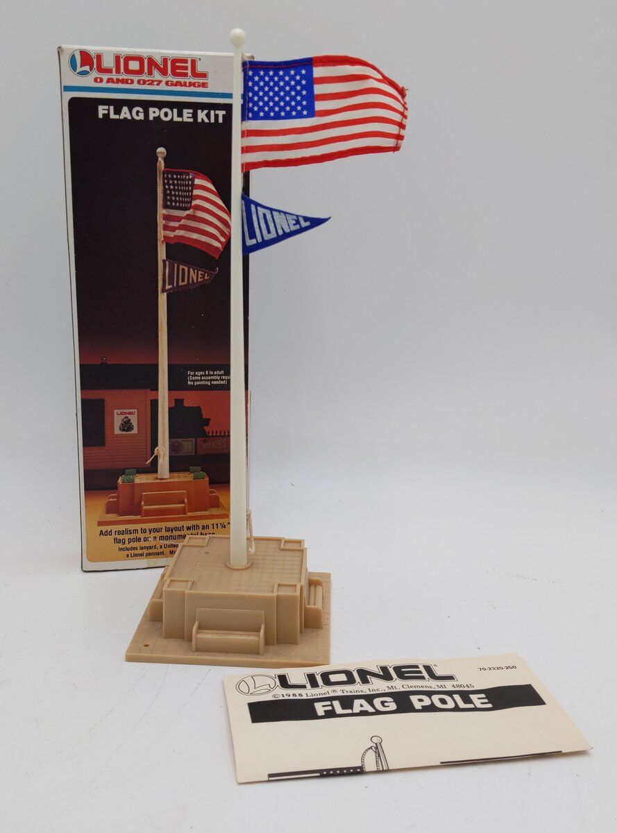 Lionel 6-2320 O / O27 Scale Flag Pole Kit EX/Box