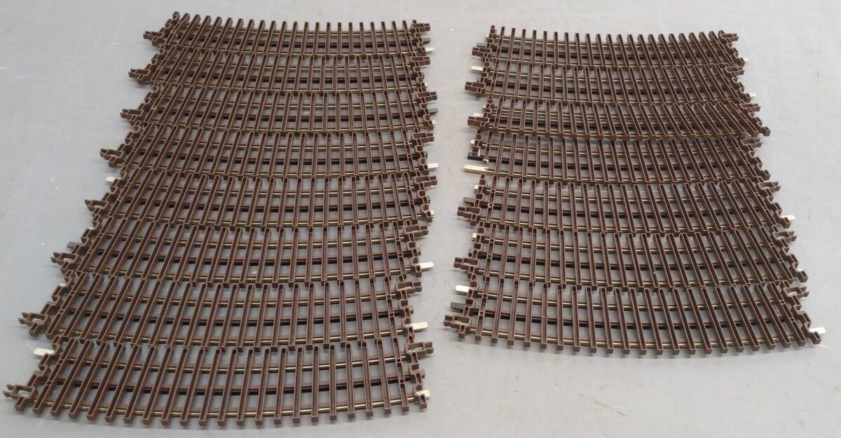 Atlas 6060 O Gauge Nickel Silver O-54 Full Curved Track [15] VG