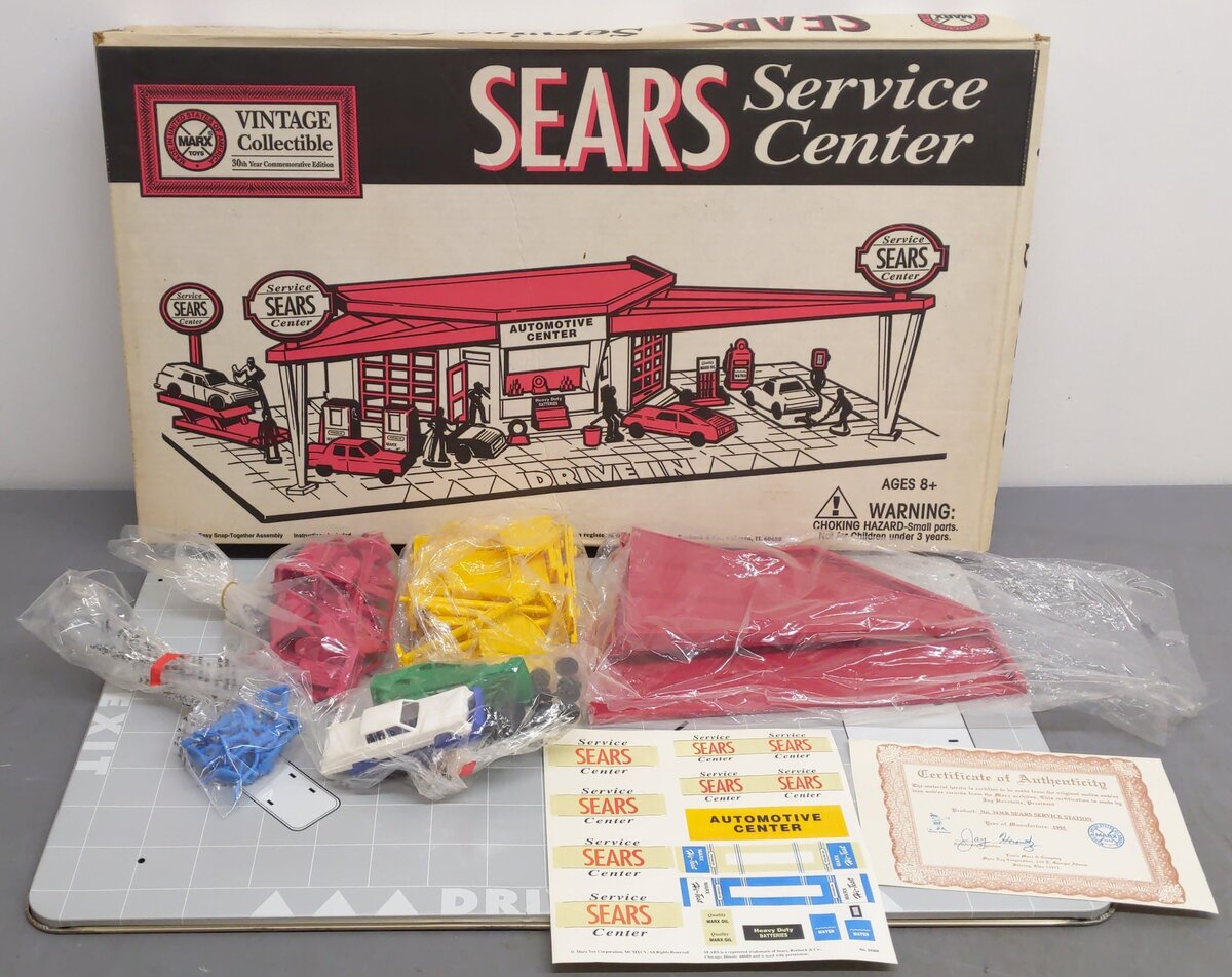 Marx 3436R Vintage O Sear's Service Center VG/Box