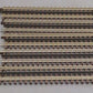 Atlas 6050 O Nickel Silver 10" Straight Track with Brown Ties [15] VG
