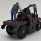 MTH 305235 O MoW Operating Handcar/maroon EX