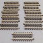 Atlas 6051 O Nickel Silver 4-1/2" Straight Track with Brown Ties [11] VG