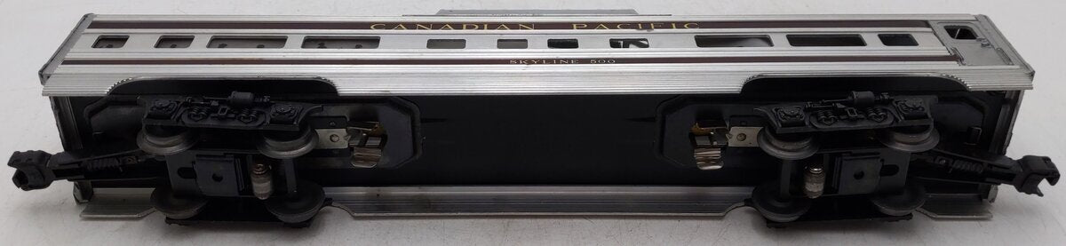 Lionel 2552 Vintage O Canadian Pacific Skyline 500 Aluminum Vista Dome Car VG