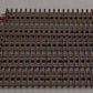 Atlas 6050 O Nickel Silver 10" Straight Track with Brown Ties [15] VG