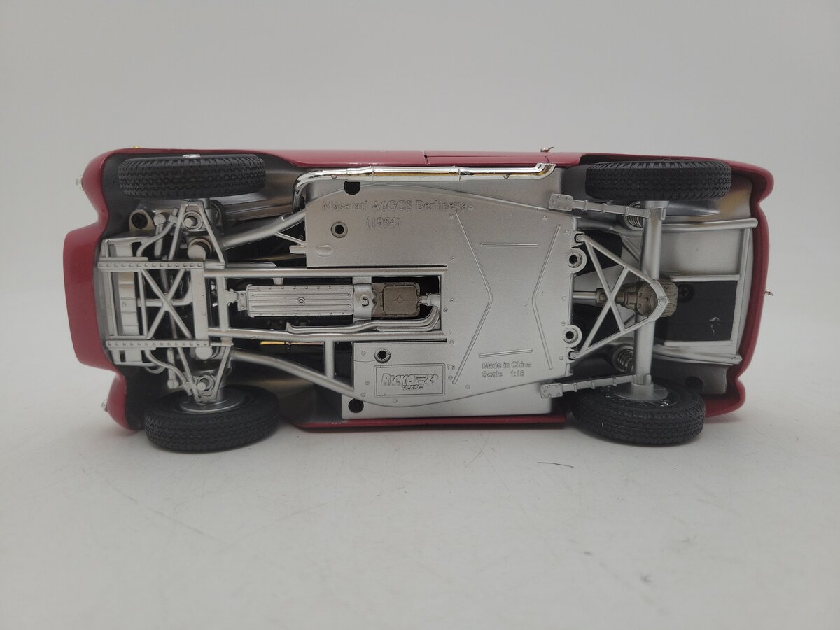 Ricko A6GCS 1:18 Scale Red Masserati 1954 Berlinetta With Removable Hood EX
