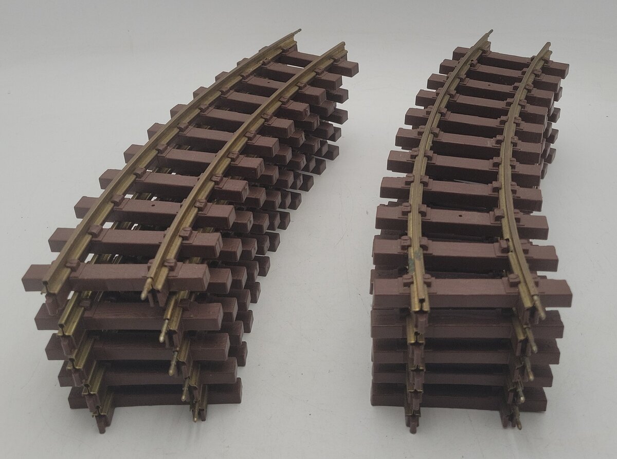 Lionel 8-82001 G Scale Brass Curved Track (10) VG