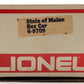 Lionel 6-9709 O Gauge State of Maine Box Car EX/Box