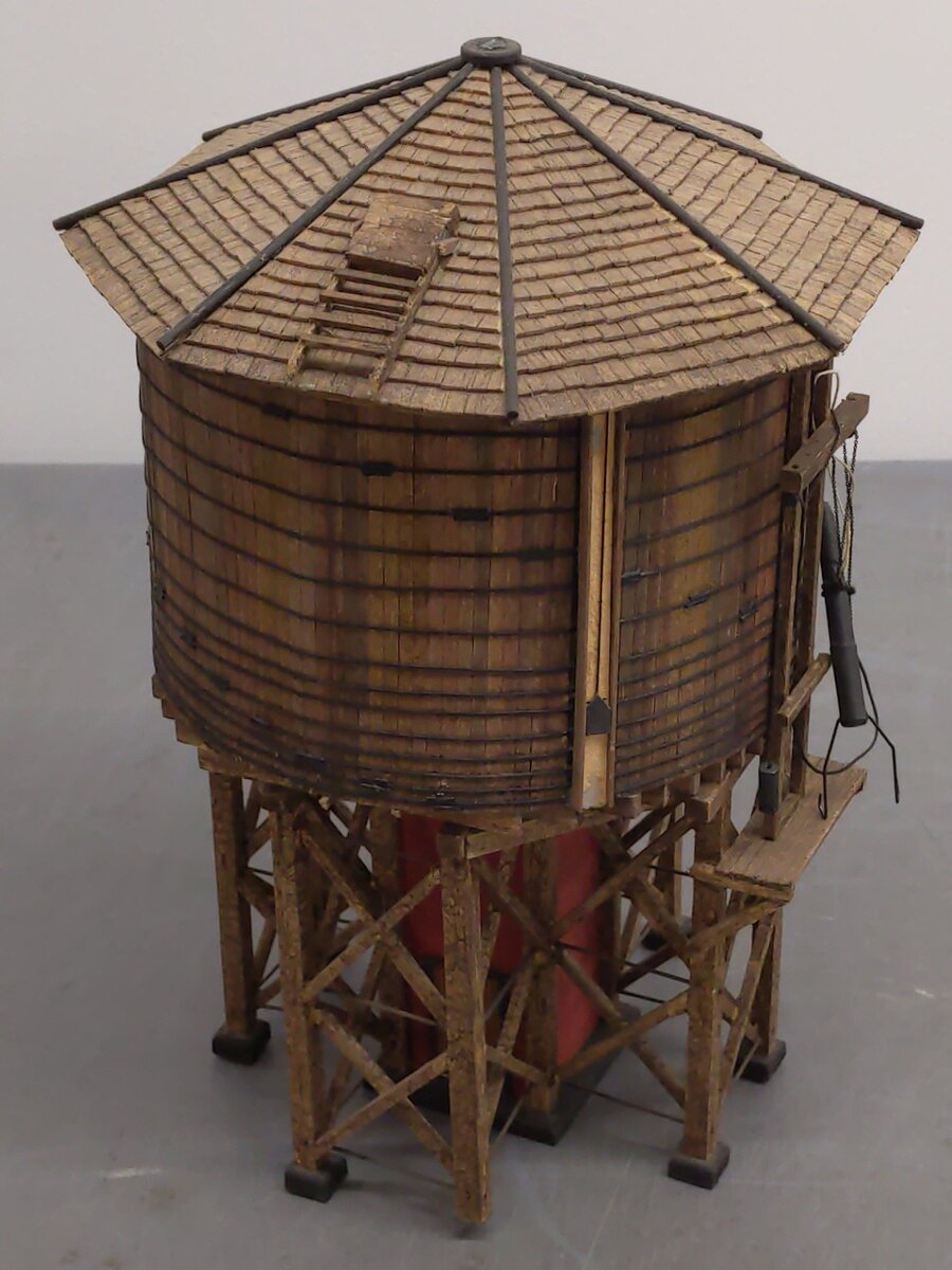 Gary Powe O Gauge Water Tower - Custom/Weathered VG