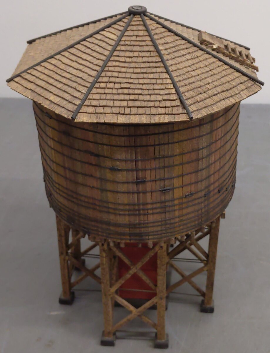 Gary Powe O Gauge Water Tower - Custom/Weathered VG