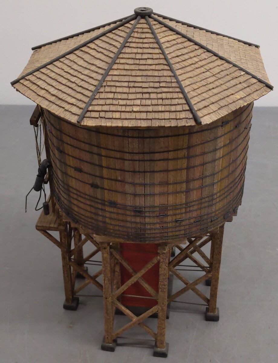 Gary Powe O Gauge Water Tower - Custom/Weathered VG