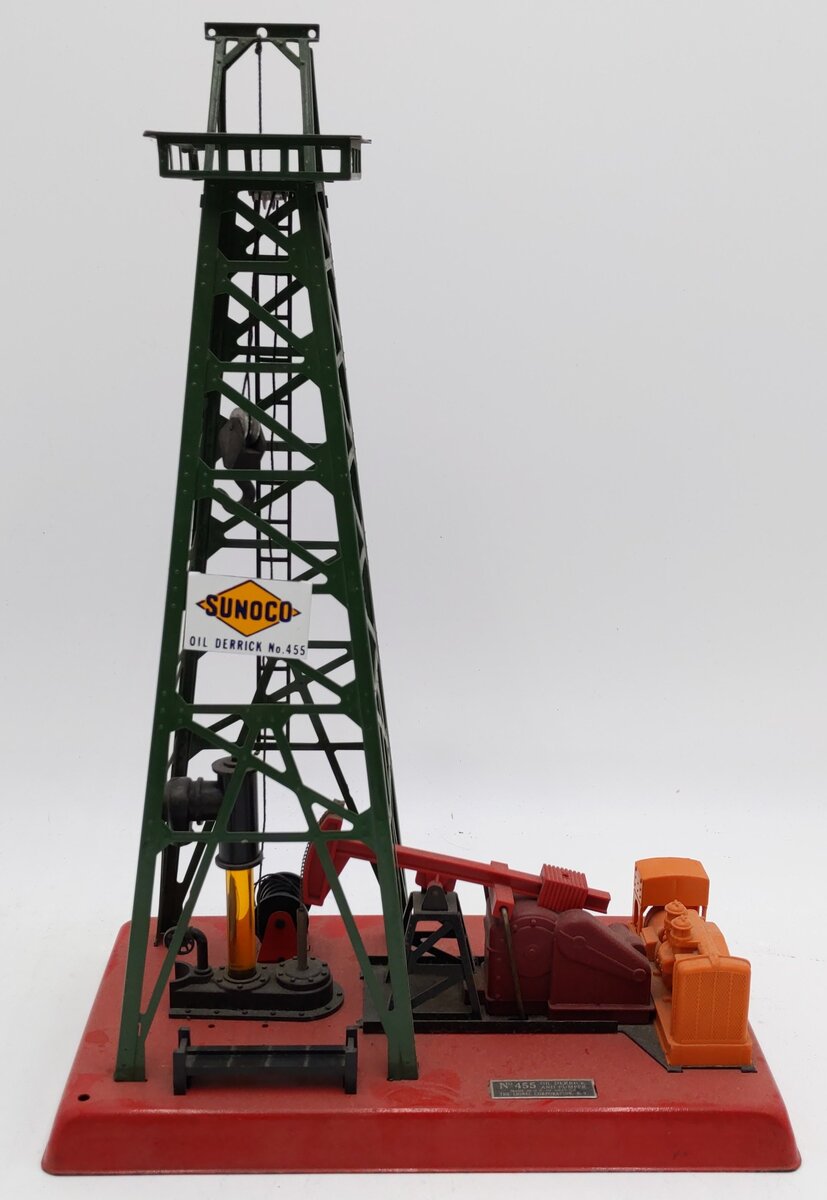 Lionel 455 Vintage O Operating Oil Derrick and Pumper VG