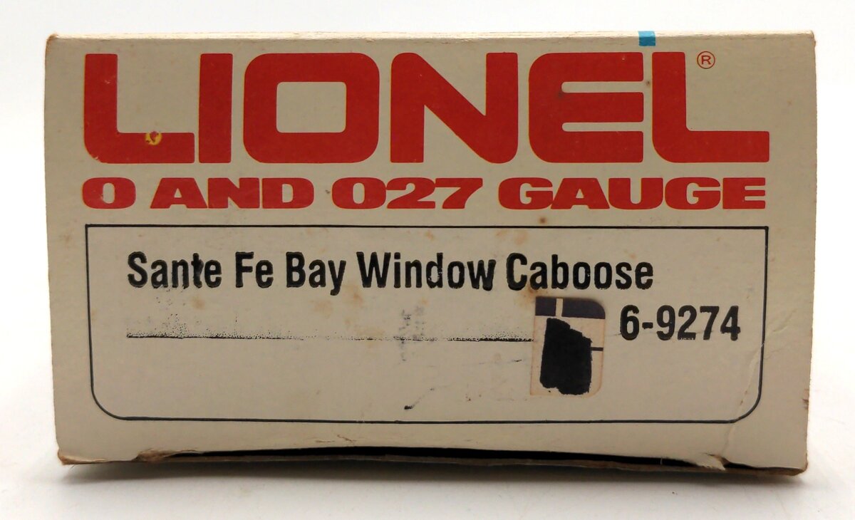 Lionel 6-9274 O Gauge Santa Fe Bay Window Caboose LN/Box