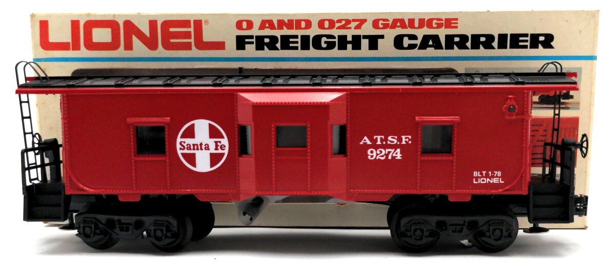 Lionel 6-9274 O Gauge Santa Fe Bay Window Caboose LN/Box