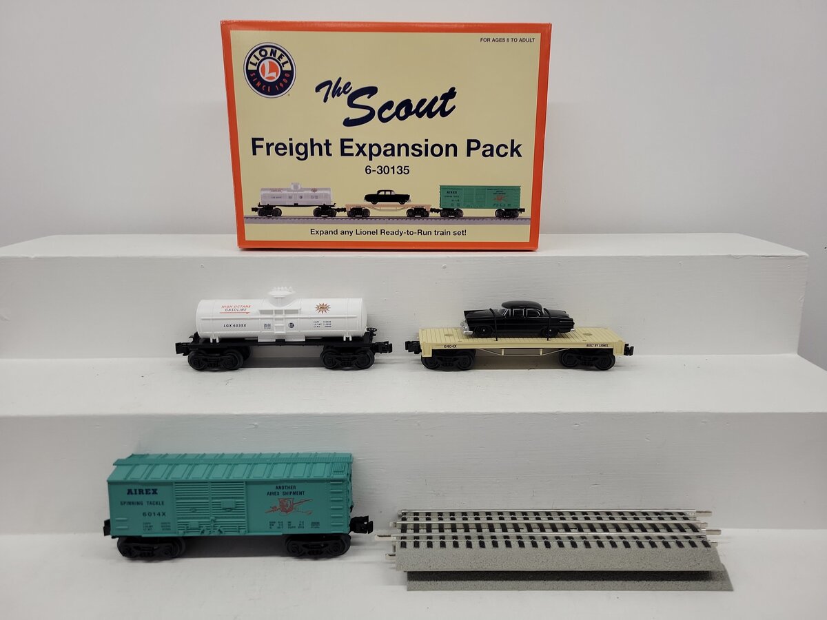 Lionel 6-30135 O Gauge Scout Freight Expansion Pack EX/Box