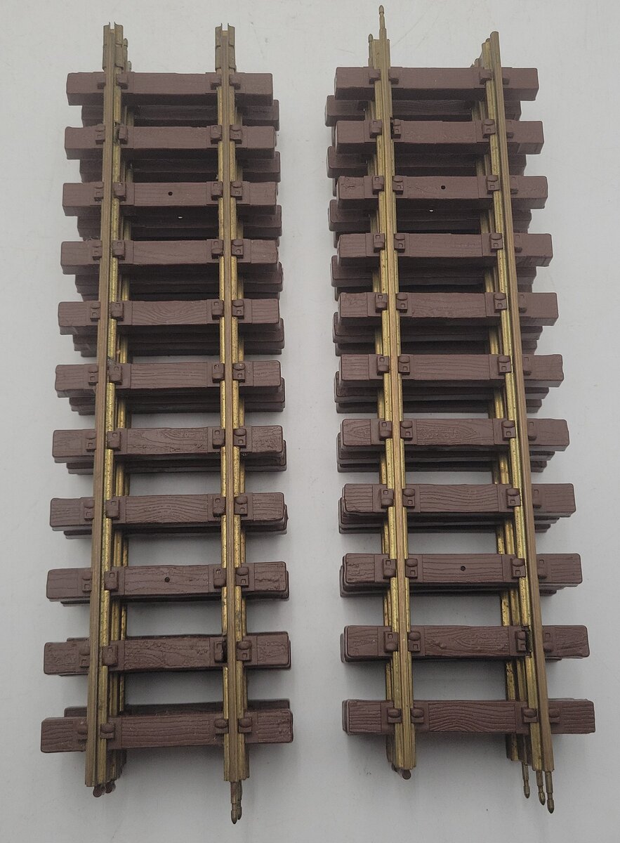 Lionel 8-82000 G Scale Brass Straight Track Sections (6) VG