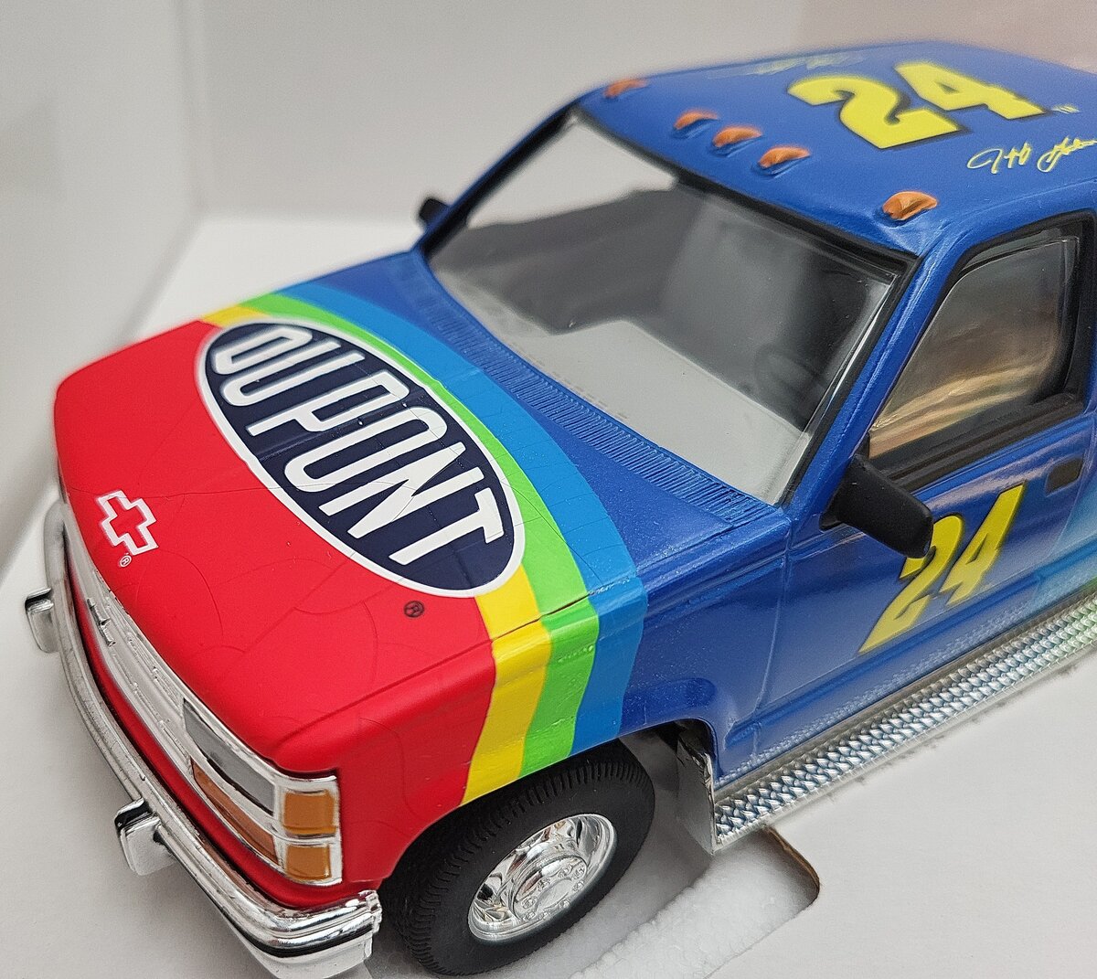 Brookfield 1:25 Jeff Gordon #24 Gold Dupont Champ Trackside Show Car Trailer Set EX/Box