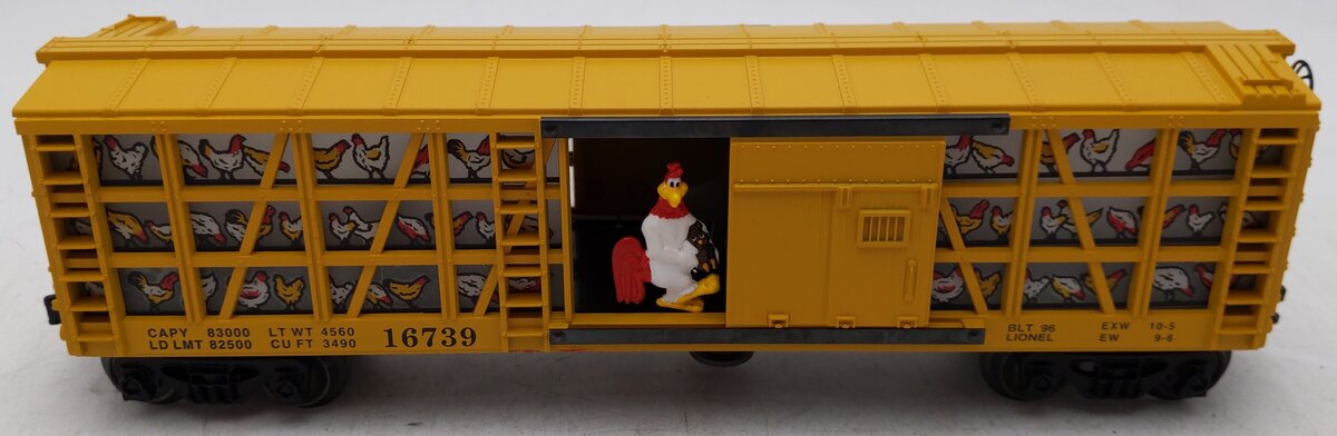 Lionel 6-16739 O Gauge WB Foghorn Leghorn Operating Poultry Car #16739 EX