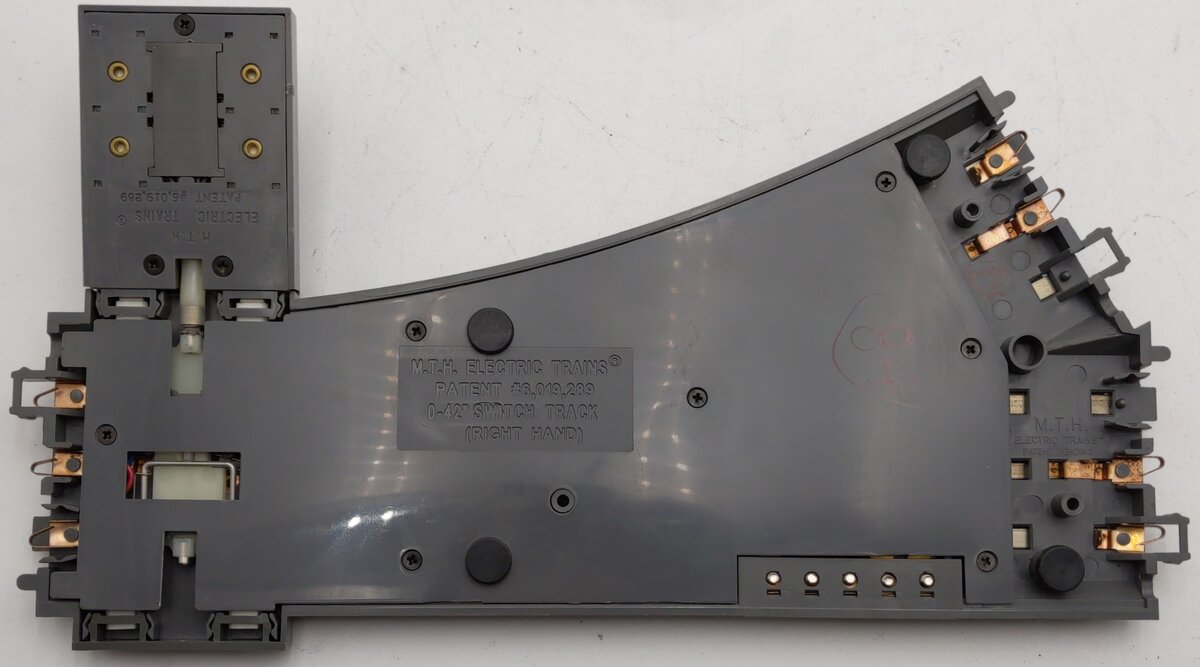 MTH 40-1043 O42 RealTrax Nickel Silver Right Hand Remote Switch Turnout EX/Box