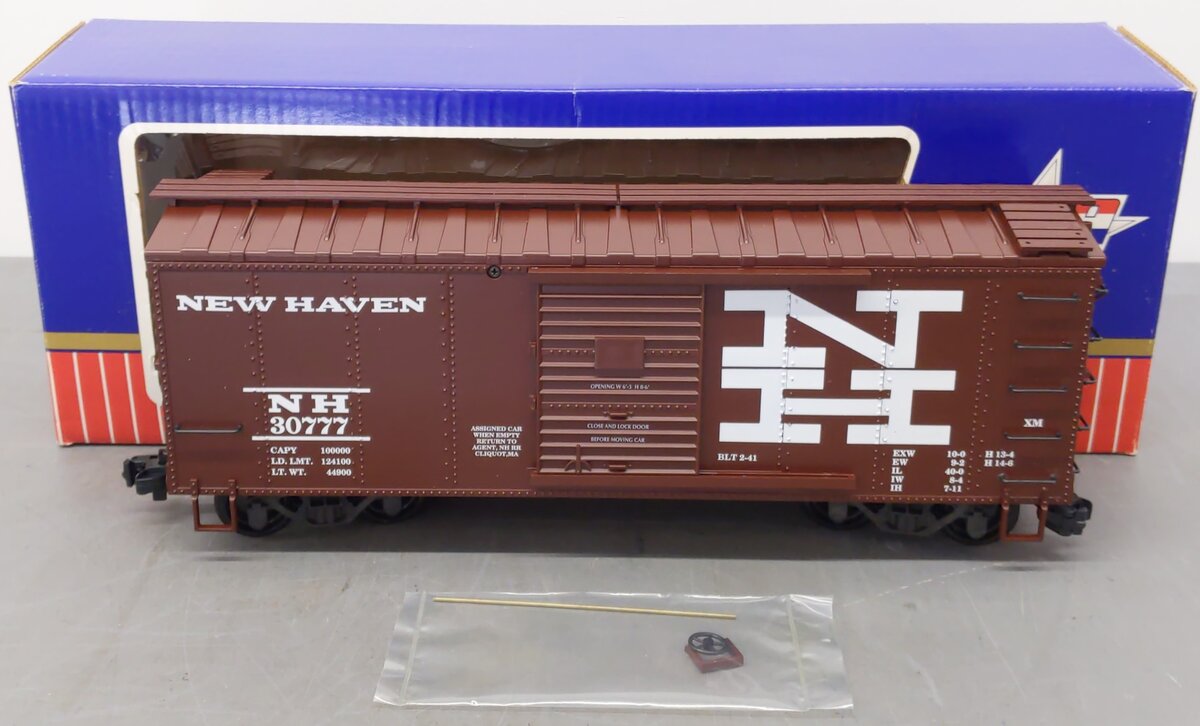 USA Trains 19053C G Scale New Haven Steel Boxcar #30777