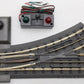 MTH 40-1044 O42 RealTrax Nickel Silver Left Hand Remote Switch Turnout EX/Box