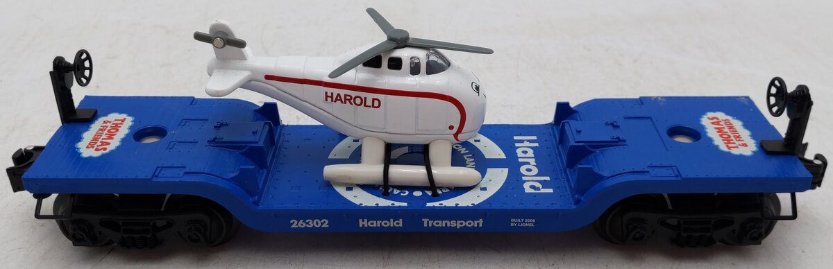 Lionel 6-26326 O TTT Flatcar w/Harold The Helicopter EX