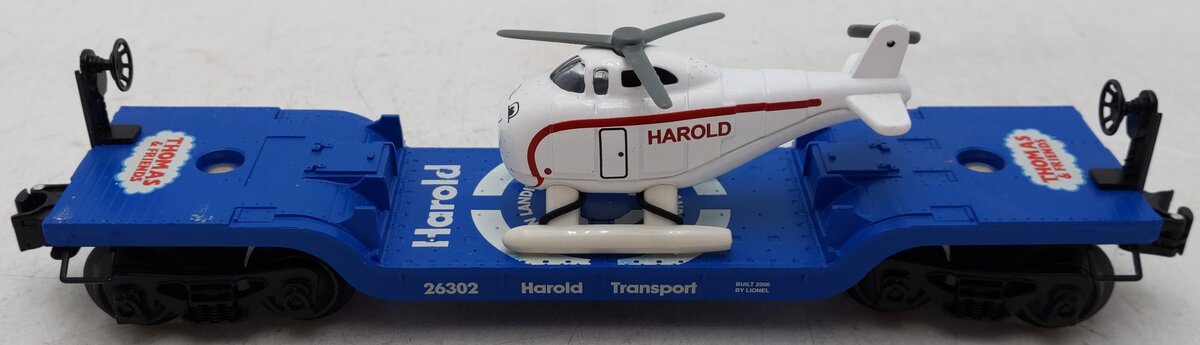 Lionel 6-26326 O TTT Flatcar w/Harold The Helicopter EX