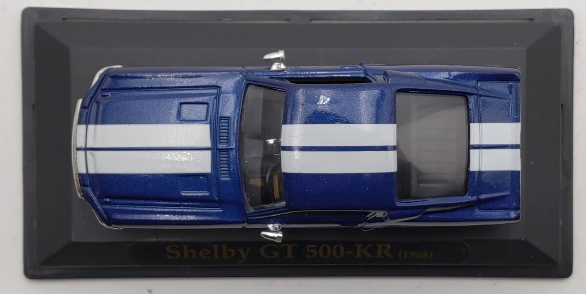 MTH 30-50057A 1:43 Railking Roadsters Blue Shelby GT 500-KR 1968 LN/Box