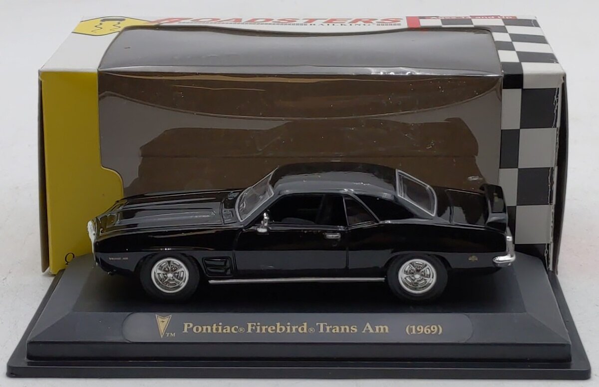 MTH 30-50057A 1:43 Roadsters RailKing Black Pontiac Firebird Trans Am 1969 EX/Box
