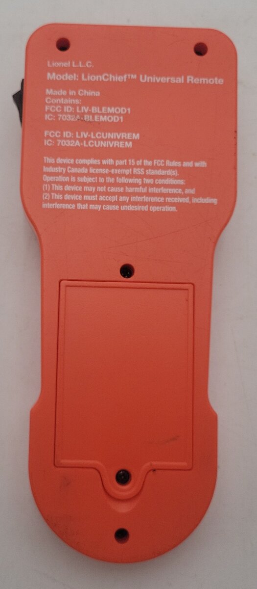 Lionel 6-83071 Universal Lionchief Remote Controller EX