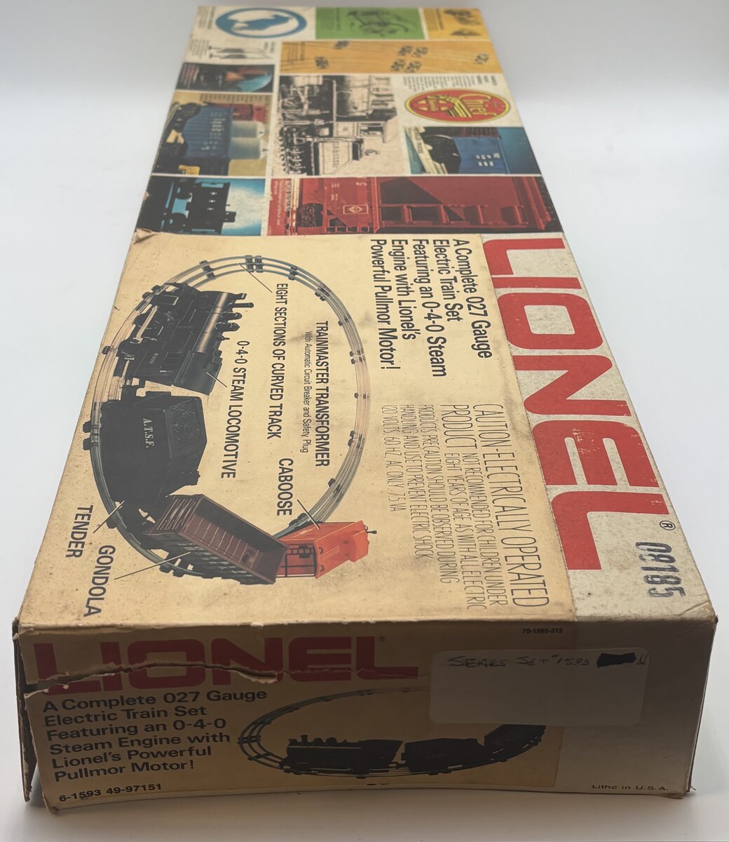 Lionel 6-1593 O Sears 027 Electric Train Set w/0-4-0 Steam Engine NIB
