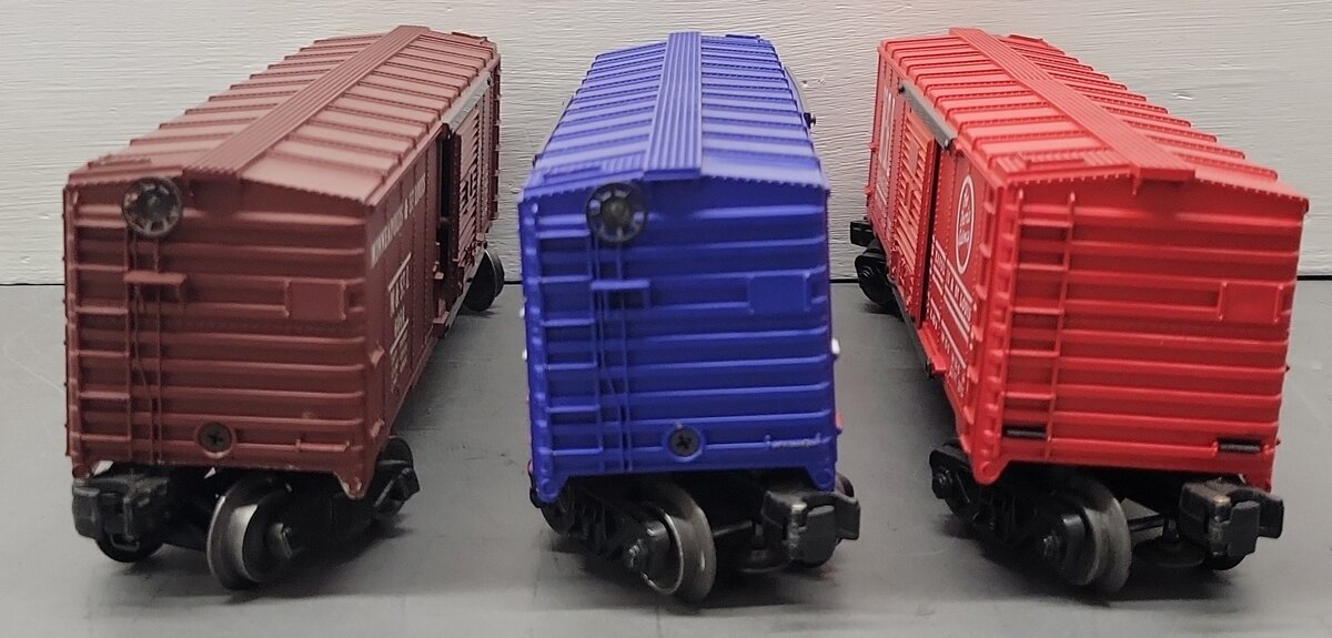Lionel O Gauge Vintage Boxcars #6464,6464525,6464275 [3] VG