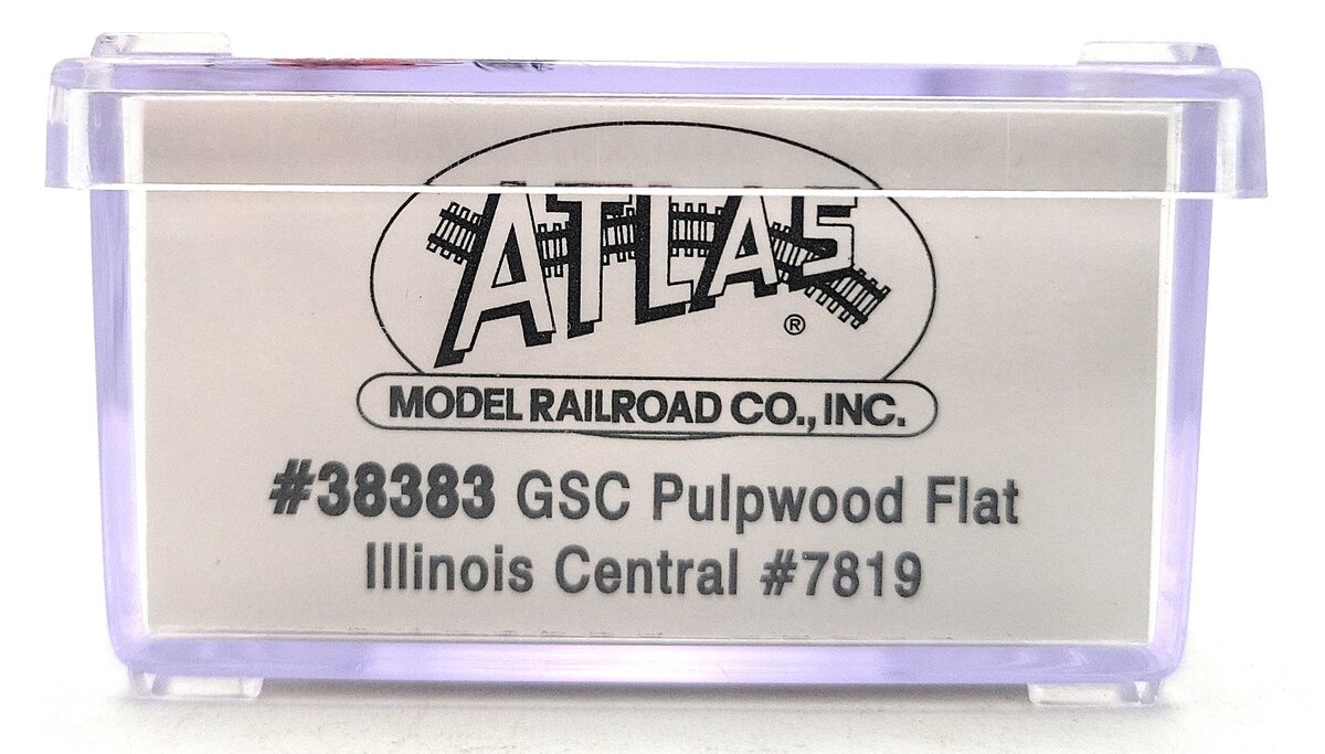 Atlas 38383 N Scale Illinois Central GSC Pulpwood Flatcar #7819 LN/Box