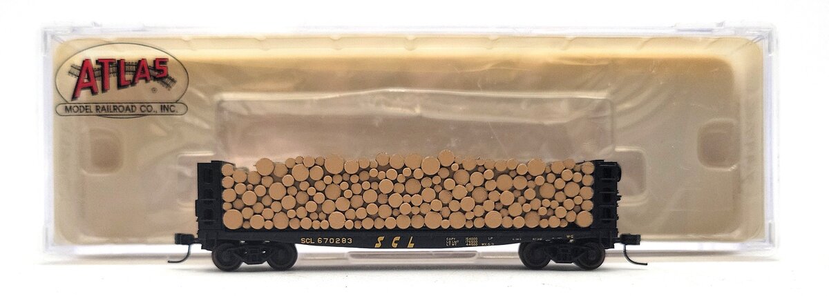 Atlas 38393 N Scale Seaboard Coast Line GSC Pulpwood Flat Car #670283 LN/Box