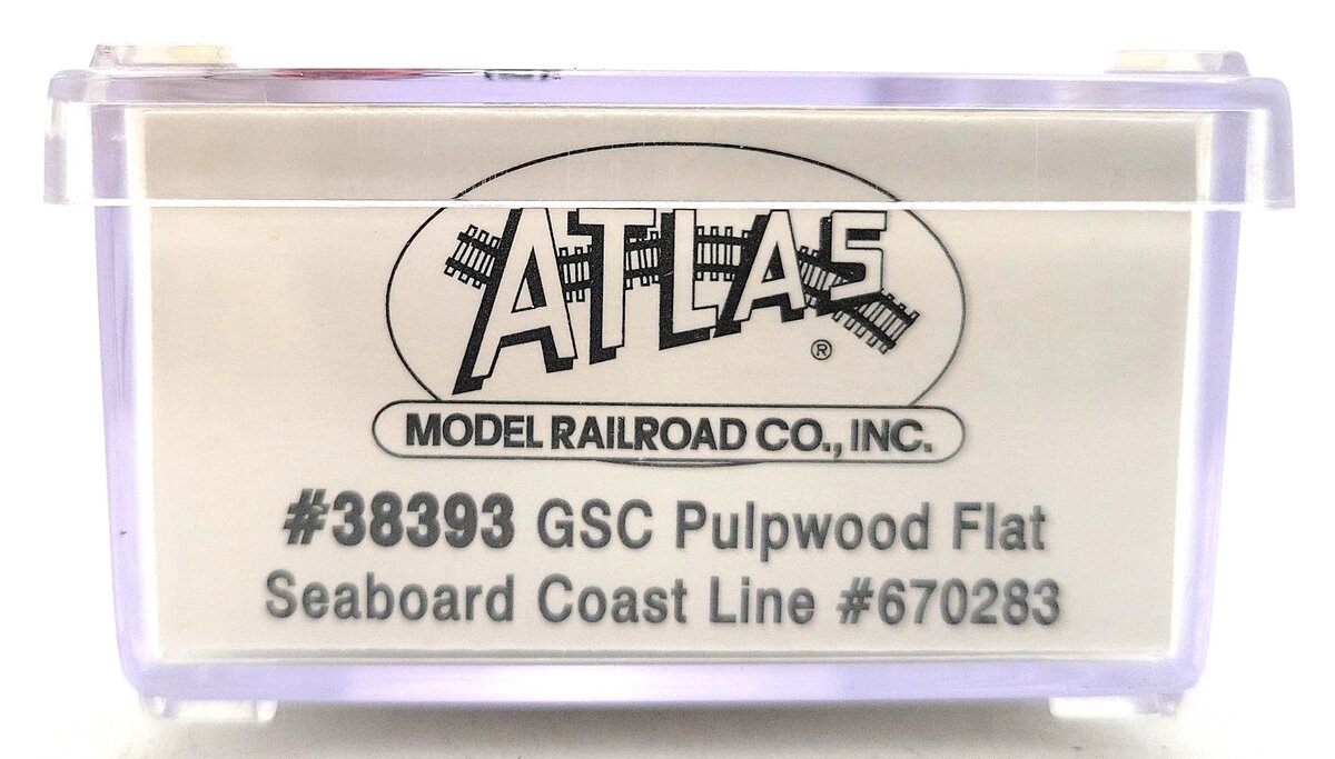 Atlas 38393 N Scale Seaboard Coast Line GSC Pulpwood Flat Car #670283 LN/Box