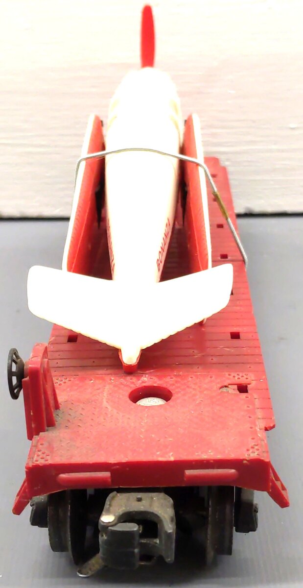 Lionel 6800-60 O Gauge Flat Car w/ Bonanza Plane VG