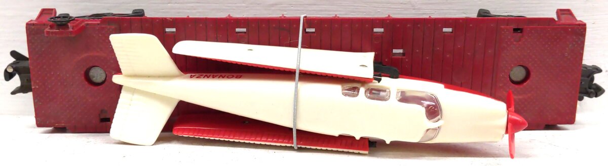 Lionel 6800-60 O Gauge Flat Car w/ Bonanza Plane VG