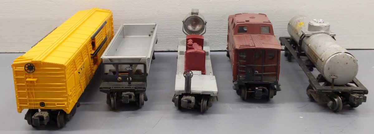 Lionel O Gauge Vintage Freight Cars #63561,6520,3459,6437,2755 [5] VG