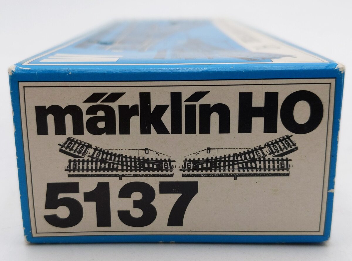 Marklin 5137 HO Metal Track 2-Way Swich Turnout (Pack of 2) EX/Box