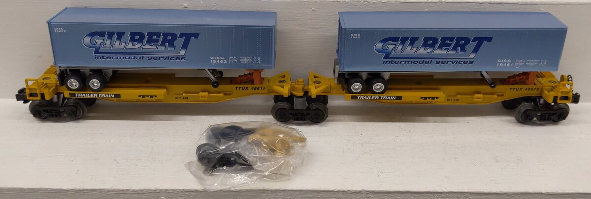 American Flyer 6-48514 O Gauge Gilbert Intermodal TTUX Set EX