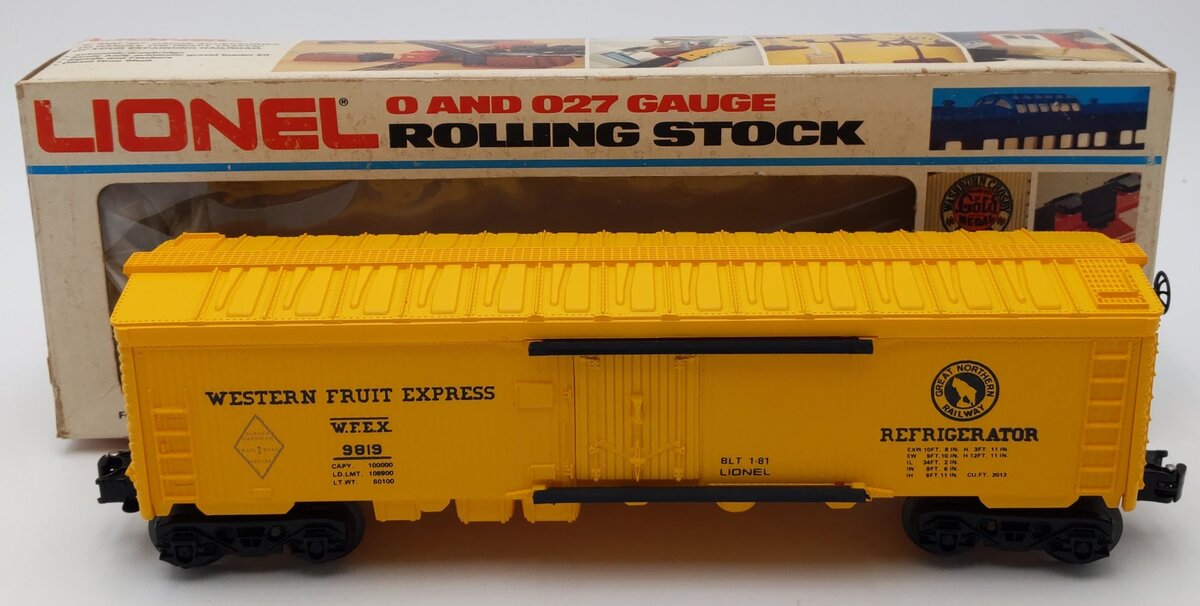 Lionel 6-9819 O Gauge Great Northern Western Fruit Express Reefer LN/Box