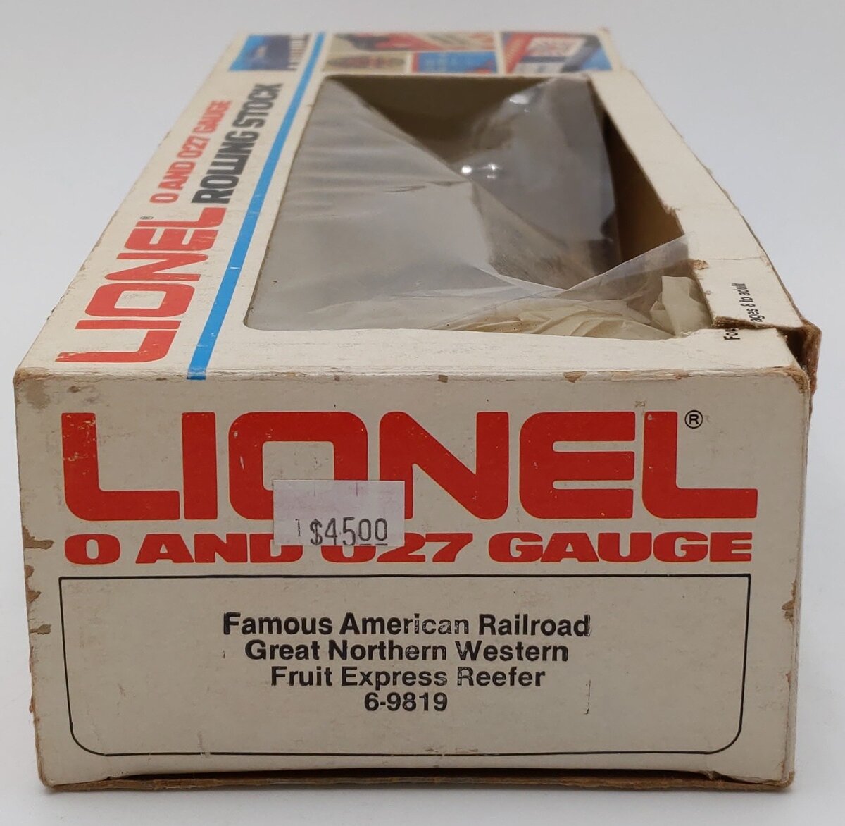 Lionel 6-9819 O Gauge Great Northern Western Fruit Express Reefer LN/Box