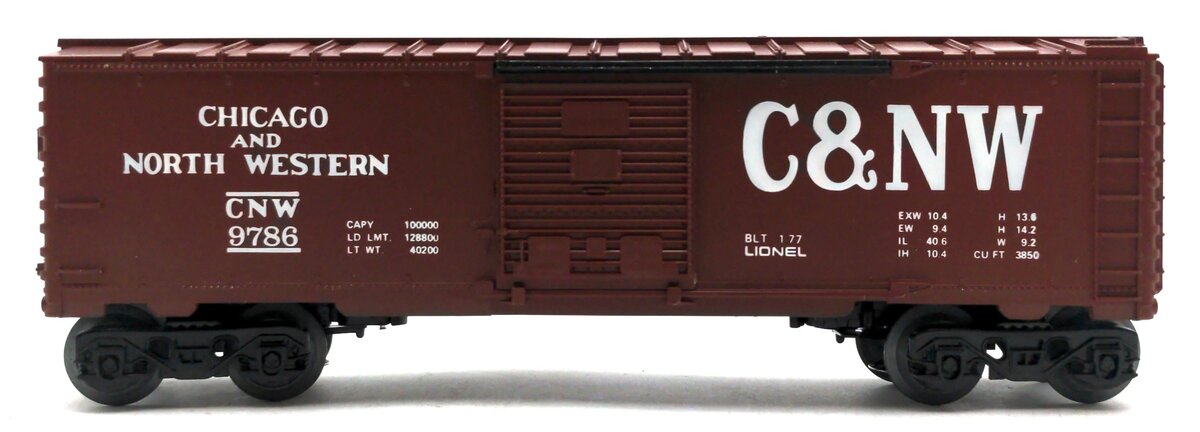 Lionel 6-9786 O Gauge Chicago & North Western Boxcar #9786 LN