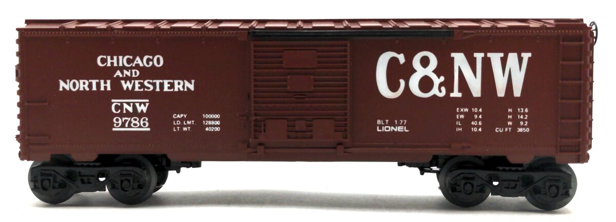 Lionel 6-9786 O Gauge Chicago & North Western Boxcar #9786 LN