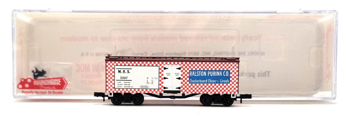 Roundhouse 8943 N Scale Ralston Purina 36' Old Time Reefer #5509 LN/Box