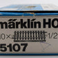 Marklin 5107 HO Scale 80 mm Straight Track (Pack of 10) EX/Box