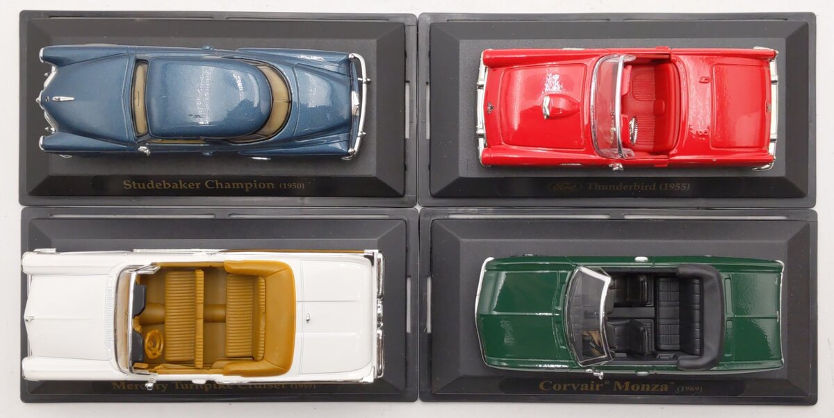Yat Ming 1:43 Assorted Cars- #94241G, 94249DB, 94228RED, 94253W [4] EX/Box