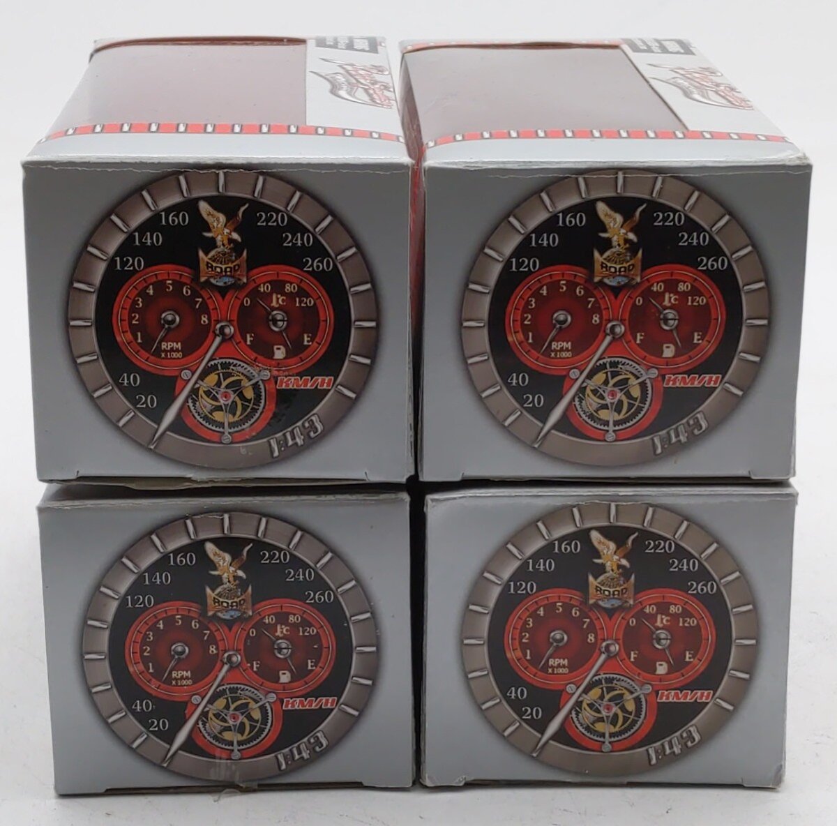 Yat Ming 1:43 Assorted Cars- #94241G, 94249DB, 94228RED, 94253W [4] EX/Box