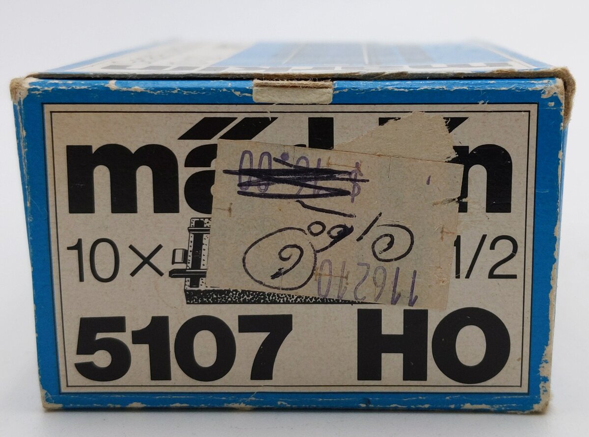 Marklin 5107 HO Scale 80 mm Straight Track Sections [8] VG/Box